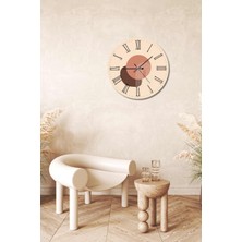 Bymelekoğlu Minimalist Tasarım Mdf Uv Baskı Duvar Saati 40 Mds-06