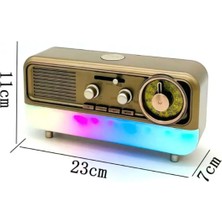 Powerdex MD-1313BT LED Işıklı Bluetooth Hoparlör - Fm Am Sw Radyo, USB Tf Mp3 Oynatıcı, 1200MAH 18650 Batarya