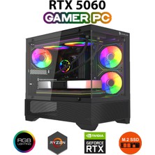 Gameline Armor X9 Ryzen 5 5600X 16GB Ddr4 500GB M.2 RTX5060 8gb Freedos Oyuncu Masaüstü Bilgisayar