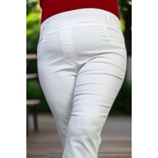 Beli Geniş Lastikli Ispanyol Paça Büyük Beden Jean Kot Pantolon