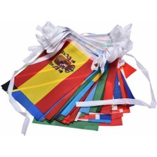 Bayrakal Yabancı Ülke Bayrağı Dizili 30x45cm - Kumaş 100 Adet