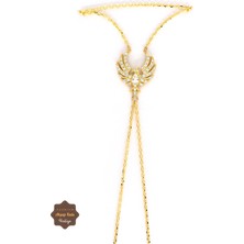 Anka Kuşu Altın Kaplama 925 Ayar Gümüş Kadın Şahmeran Bileklik 201024089