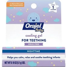 Orajel Baby Diş Çıkarma Için Ilaçsız Soğutma Jeli (Gece Için) 0.18 Oz 5.1 gr