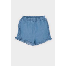 DeFacto Beli Lastikli Jean Şort Kız Bebek Z8272A225SM