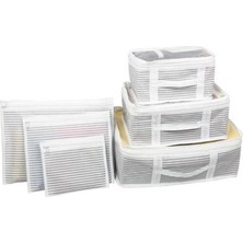 Melek Store  Bavul Içi Düzenleyici Valiz  Organizer 6 Lı Set - Çizgili