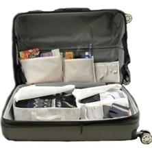 Melek Store  Bavul Içi Düzenleyici Valiz  Organizer 6 Lı Set - Çizgili