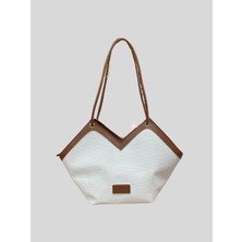 V Kesim Detaylı El ve Omuz Çantası