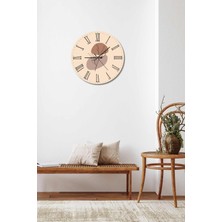 Bymelekoğlu Minimalist Tasarım Mdf Uv Baskı Duvar Saati 40 Mds-01