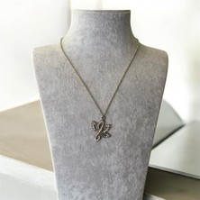 Lotus Çiçekli Zincirli Bijuteri Kolye