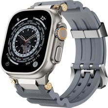 Alstrap Apple Watch Ultra 10 9 8 7 6 Uyumlu 49MM 46MM 45MM 44MM Metal Girişli Kauçuk Kordon Kayış