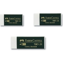 Faber-Castell 7085/20 Beyaz Silgi,PVC-Free, 20'li
