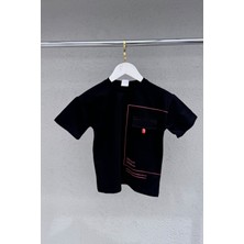 %100 Cotton Erkek Çocuk Tişört -Günlük Stile Renk Kat! Cepli Bordo Çocuk Tişörtü