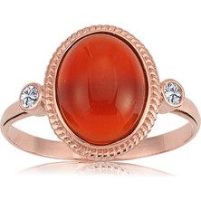 Fasek Gold Vintage Akik Taşlı 925 Ayar Gümüş Yüzük-Otantik Akik Taşlı Hediye 925 Ayar Gümüş Yüzük