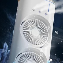 Hk Tech 37cm Buharlı Midi Vantilatör Sağa Ve Sola Döner Usb Kablolu Kullanımı Kolay Evde Ofiste Kampta Portatif Klima