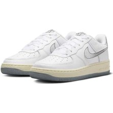 Nike Air Force 1 Lv8 3 Leather Unisex Sneaker Swoosh Hakiki Deri Günlük Spor Ayakkabı Beyaz