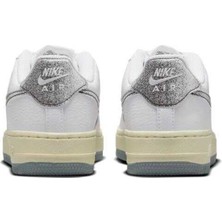 Nike Air Force 1 Lv8 3 Leather Unisex Sneaker Swoosh Hakiki Deri Günlük Spor Ayakkabı Beyaz