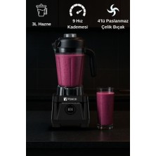 Vosco 3 Lt Dijital Pro Bar Blender Siyah