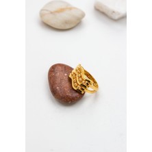 22 Ayar Altın Yüzük Zigzag Dorika Kadın Yüzük LKYZK1548