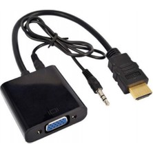 Hk Tech Hk Tech HDMI To VGA Dönüştürücü Ses Girişli