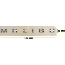 Malibu Krom Uzun Bagaj Yazısı 3A 3D 3ABS