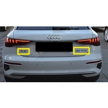 Audi Uyumlu A3 ve 30 Tfsı Bagaj Yazısı Seti 2'li Paket 3m 3D Abs