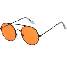 Toz Vintage Yondro Turuncu Yuvarlak Vintage&retro Güneş Gözlüğü