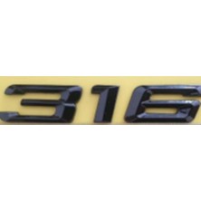 316 Siyah Bagaj Yazısı 3A 3D 3ABS