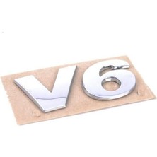 Volkswagen Uyumlu V6 Krom Bagaj Yazısı