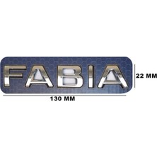 Skoda Fabia Yeni Seri Bagaj Yazı Logo Amblem