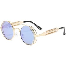 Toz Vintage Gold Renk Circle Vintage & Retro Güneş Gözlüğü