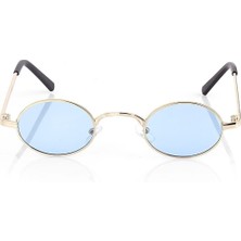 Toz Vintage Melveks Mavı Yuvarlak Vintage& Retro Güneş Gözlüğü