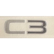 C3 Krom Bagaj Yazısı 3A 3D 3ABS