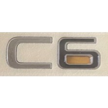 C6 Krom Bagaj Yazısı 3A 3D 3ABS