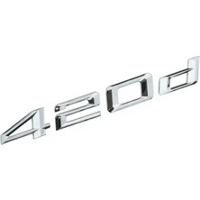 Bmw 420D Krom Bagaj Yazısı Ithal Ürün A++ Kalite