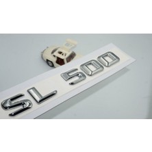 Sl 500 Bagaj Krom Metal 3m 3D Yazı Logo