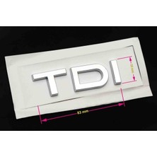 Audi A3 A4 A5 A6 Tdi Arka Bagaj Yazısı Krom