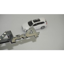 4x4 Arazi Suv Pickup Uyumlu Bagaj Krom Metal 3m 3D Yazı Logo Amblem