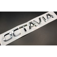 Skoda Uyumlu Octavia Krom Bagaj Yazısı