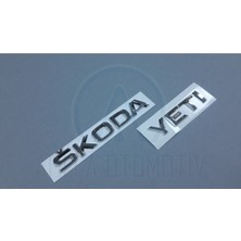 Skoda Yeti 2010-2017 Bagaj Yazı Seti Krom