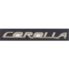 Toyota Corolla Yazısı Krom Tip Uzunluk 175 mm Genişlik 19 mm