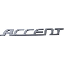 Hyundai Accent Uyumlu Bagaj Yazısı 155 mm - 18 mm 2006 - 2010