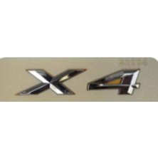 X4 Krom Büyük Bagaj Yazısı 3A 3D 3ABS