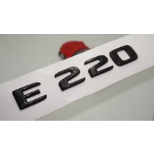 E 220 Uyumlu Bagaj Parlak Siyah Abs 3m 3D Yazı Logo