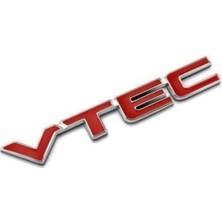 Vtec Metal Bagaj Çamurluk Yazısı Kırmızı (527107481)