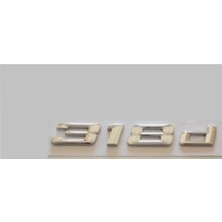 Bmw E90 318D Arka Bagaj Yazısı Krom