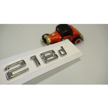 218D Bagaj Krom Metal 3m 3D Yazı Logo Uyumlu