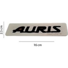 Toyota Uyumlu Auris Siyah Yazı 25*160 mm
