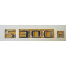 Mercedes Uyumlu Yazı S 300 D Krom