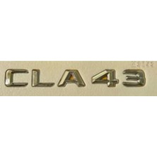 Mercedes Uyumlu Yazı Cla 43 Krom