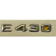 Mercedes Uyumlu Yazı E 430 Krom
